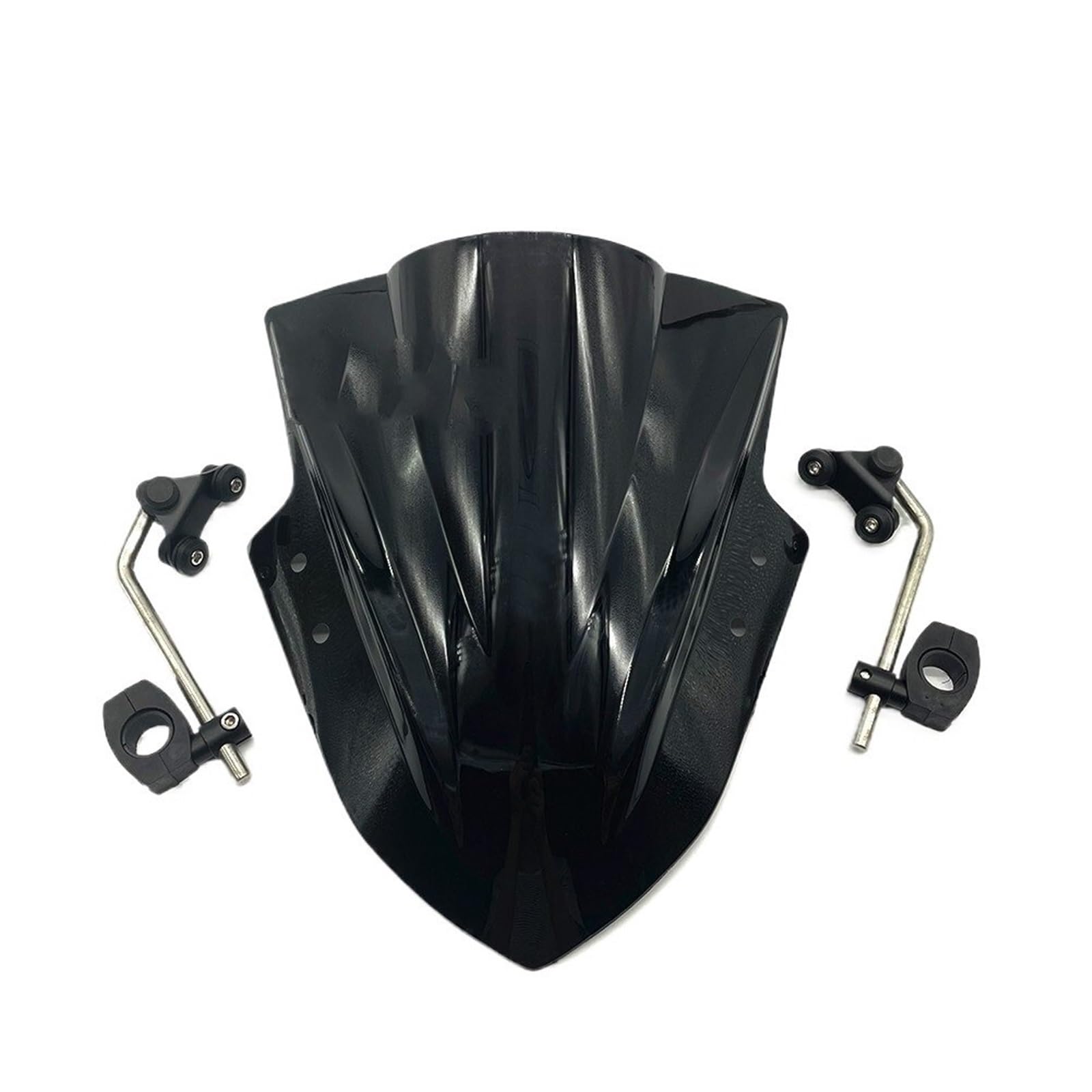 Przednia szyba motocyklowa Pasuje do 300r 500r motocyklowa szyba przednia szyba przednia deflektor szklany(Black)