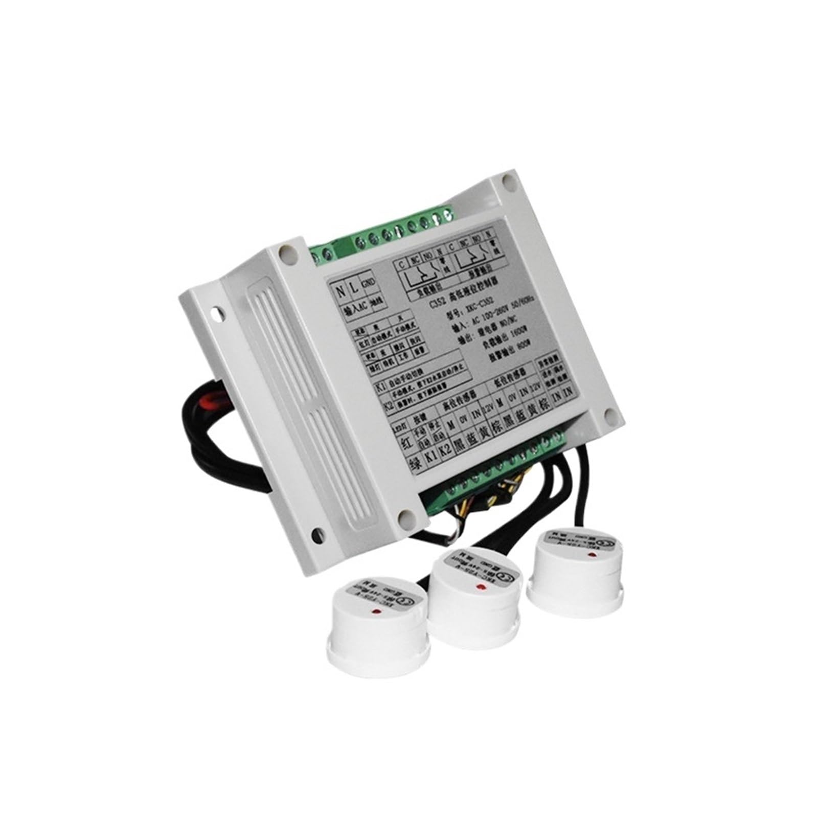 Controlador automático de llenado y drenaje de líquido de agua XKC-C352 con sensor de detección de nivel for control automático de agua(XKC-C352-4P-4sensors)