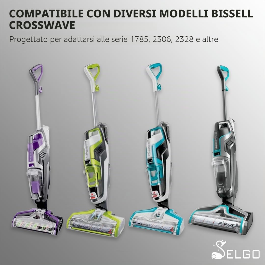 Serbatoio di ricambio per aspirapolvere e mocio Bissell CrossWave & CrossWave Pet Pro bagnato/asciutto, per serie 3888A, 1785, 2306, 2328 e altro, OEM #1614237 e 1609593