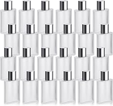 24 Pcs 50ml Frosted Glass Bottle Perfume Atomizer refillable Spray Empty Perfume Dispenser Fine Mist Atomizer Cosmetic Container for Travel Men Women