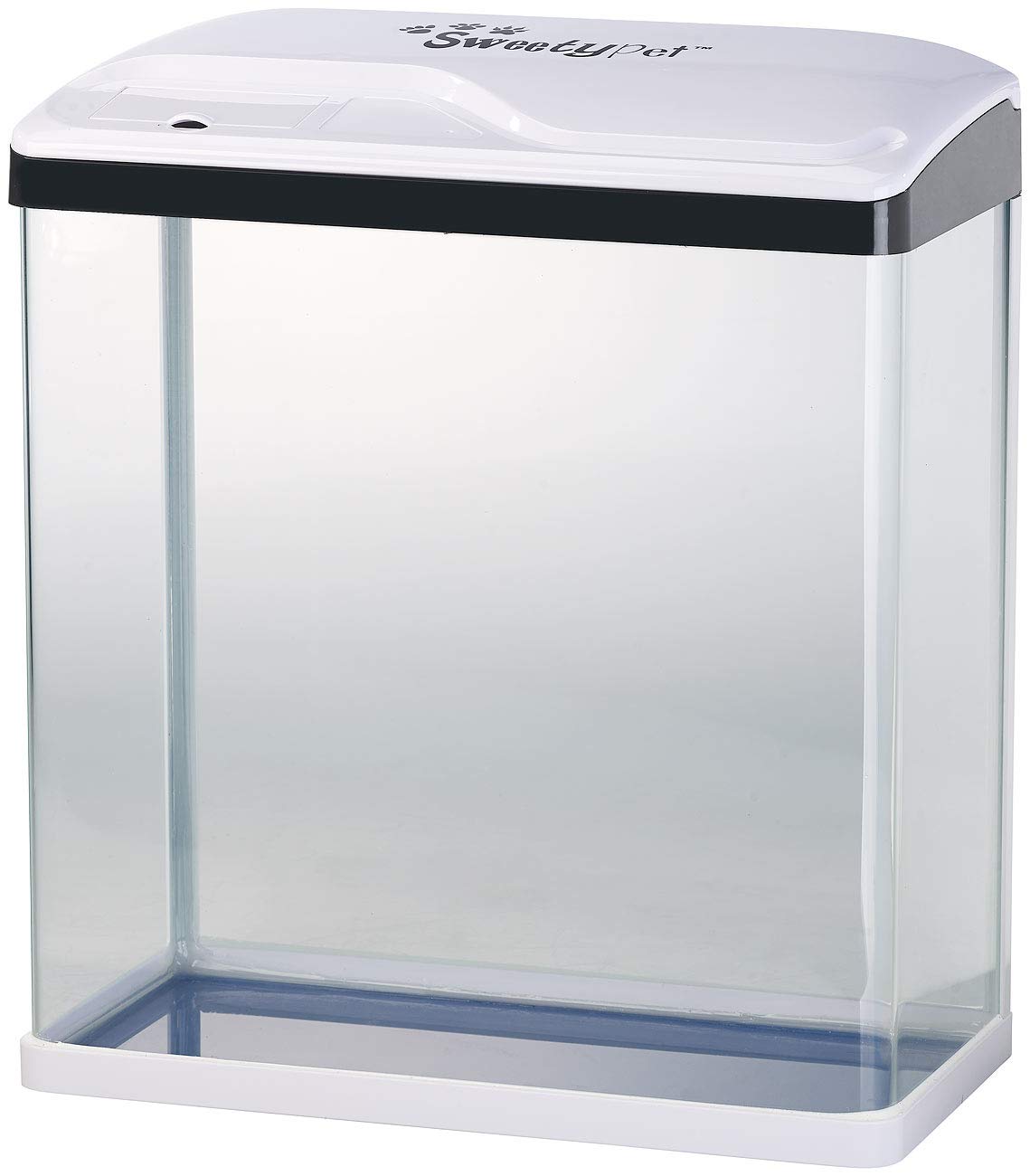 Aquarien Komplettsets: Nano-Aquarium-Komplett-Set mit LED-Beleuchtung, Pumpe & Filter, 40 l (Aquarium Zubehör, Fischbecken, Licht)