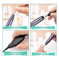 Vista 4 de Juego de taladro de uñas portátil
