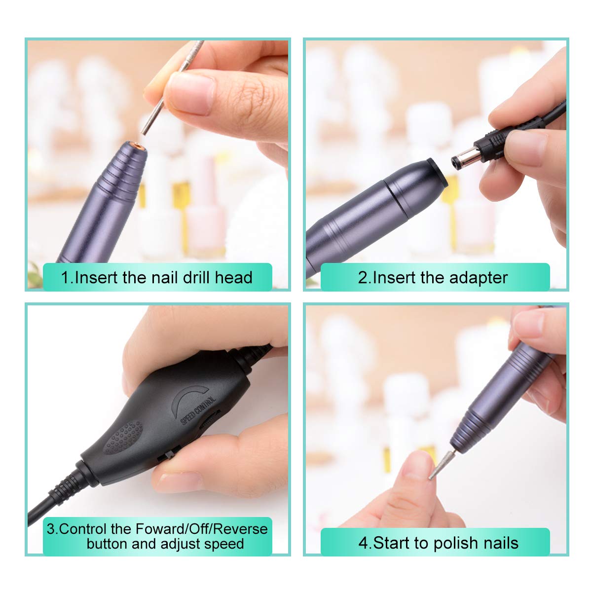 Portable Electric Nail Drill Professional Nail File
