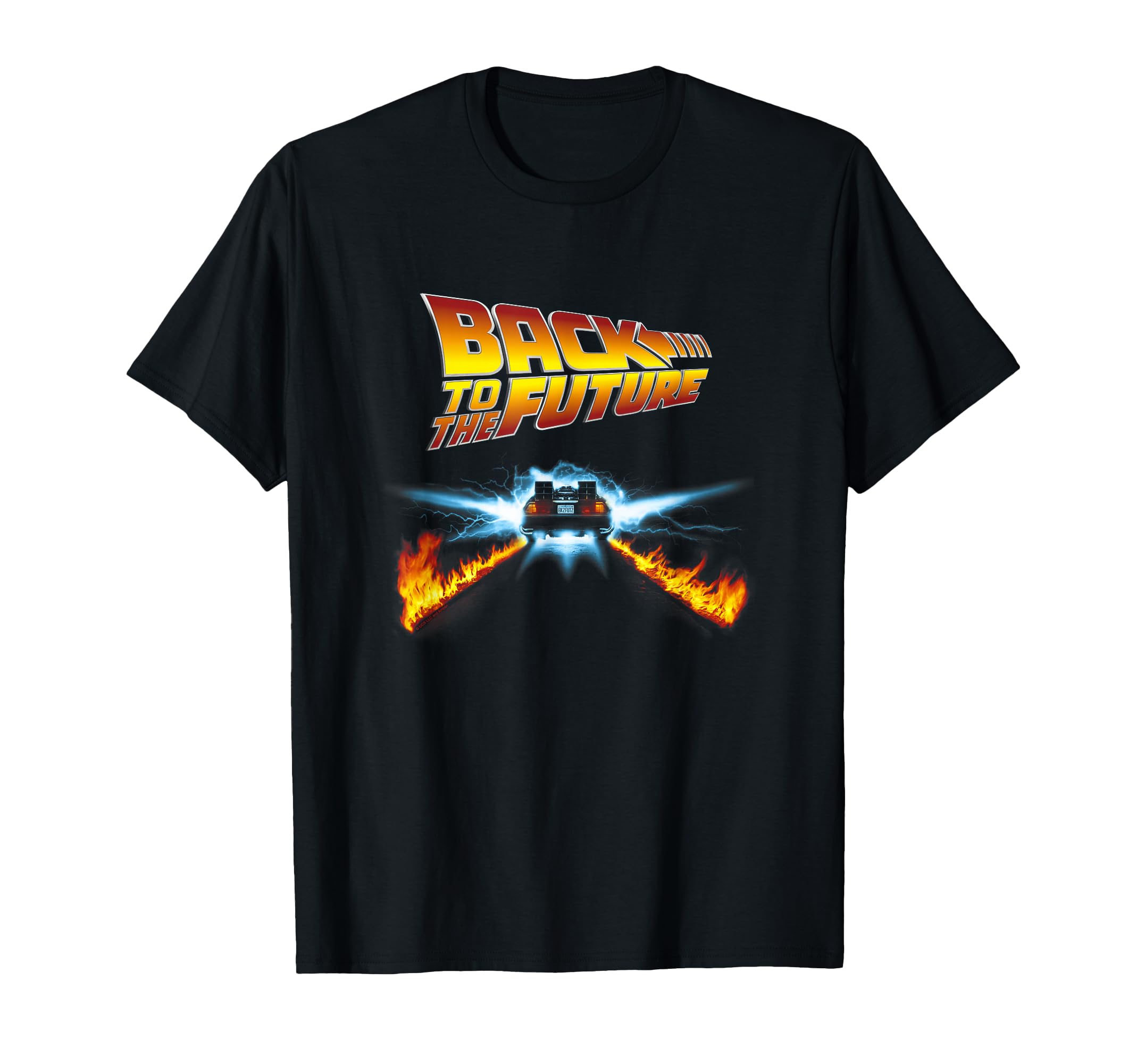 Back to the Future DeLorean and Logo T-Shirt