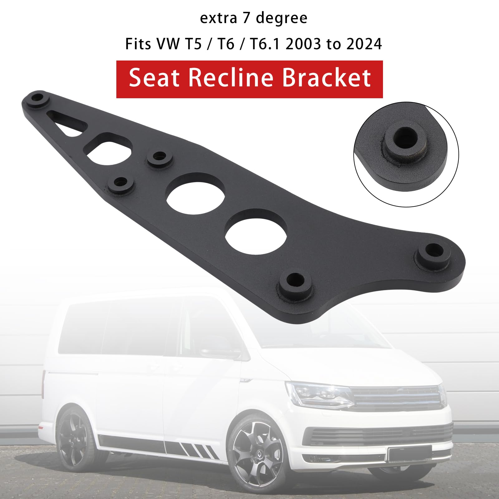 MAD HORNETS Extra Recline Bracket Passend für VW Transporter T5 T6 Double Passenger Seat 2003-2024