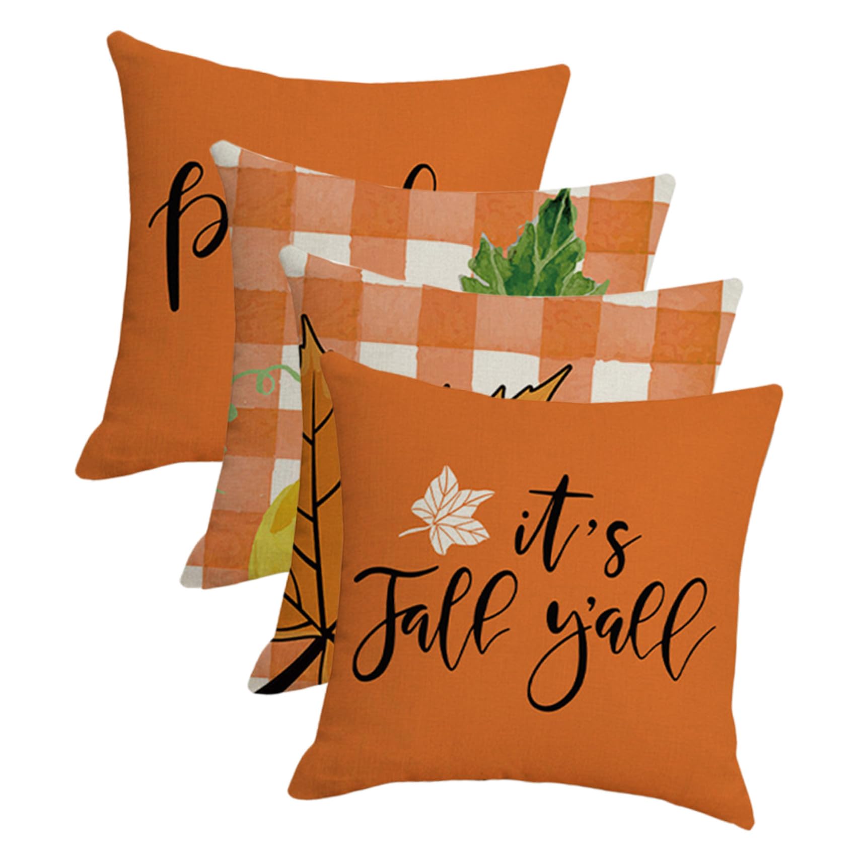 Housse de coussin citrouille pour un salon chaleureux aux couleurs d'automne