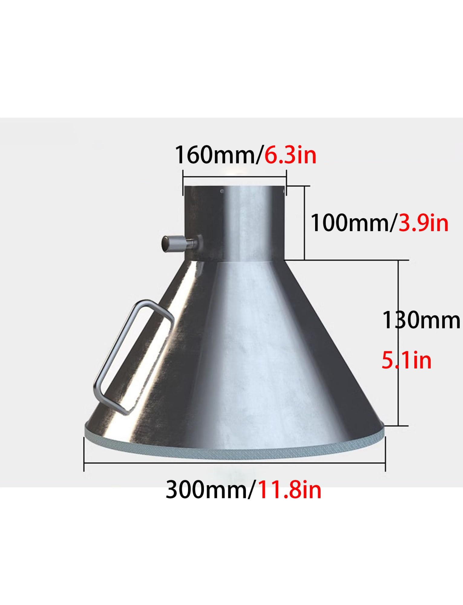 Colector de humo de acero inoxidable 304 para soldadura y molienda, campana de escape para filtración de aire de línea de productos