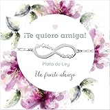 Pulsera Infinito Te Quiero Amiga de Plata de Ley 925 - Regalo amiga especial