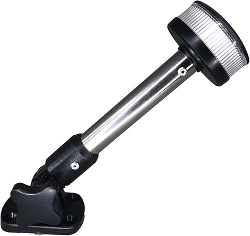 Pactrade Marine Barco ajustable plegable poste ancla popa luz todo redondo naturaleza blanco LED navegación luz 2NM 9 "para barco disponible en Yaxa Colombia