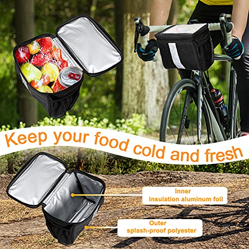 Senxry Bike Handlebar Bag, Insulated Thermal Bike Cooler Water Resistant Bicycle Bag With Touch Screen Phone Holder Outdoor Bike Accessories For Kids Girls Boys Men Women Scooter Cruiser 3.5L #TOP1