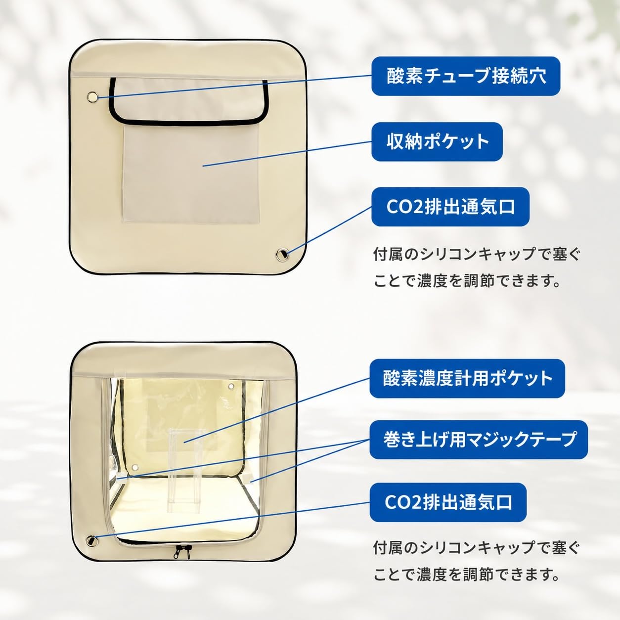 Amazon.co.jp: NEVOTON オキシボックスM ペット向け酸素室 ペット介護