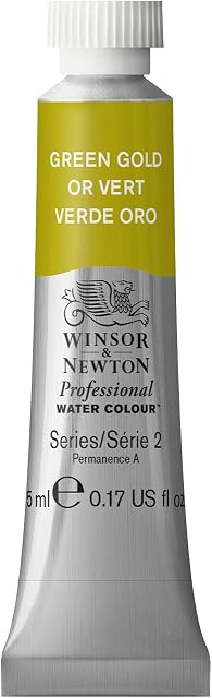 Winsor & Newton Professional Watercolour Paint, Artist Quality, Finest Pigments, Green Gld, 5ml Tube
