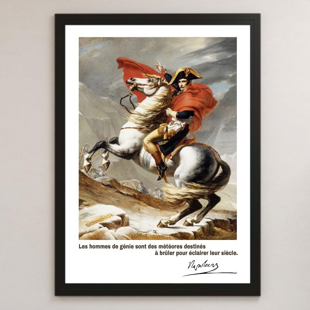 Amazon.co.jp: ナポレオンボナパルト 名言 格言 光沢 ポスター A3 バー