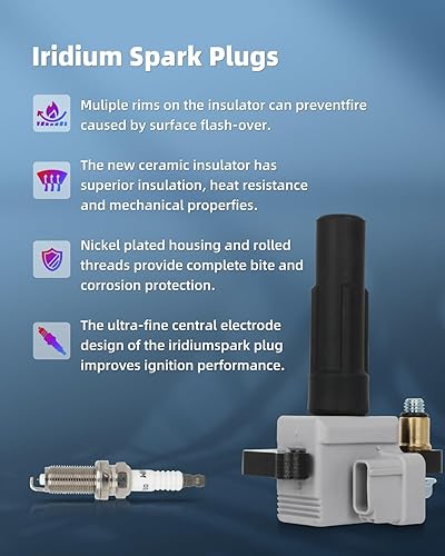 Vista 105 de ECCPP Bobinas de encendido portátiles de repuesto para automóvil compatibles con Infiniti I30/para Nissan Maxima 3.0L V6 2000-2001 Reemplazo