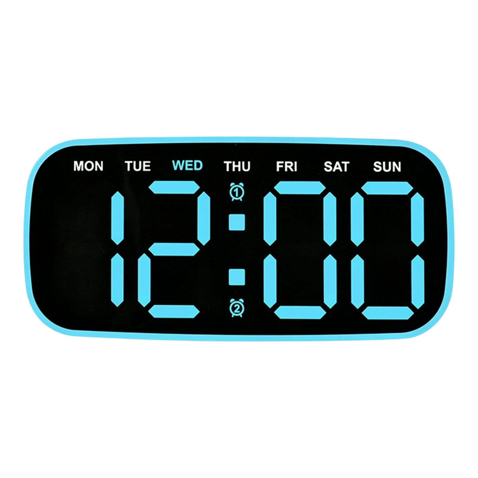 Msioytog Digital Alarm Clocks for Bedrooms Desk Clock with Date, Day of Week, Temperature, Dimmer for Bedside Table, Living Room Alarm Clocks for Bedroom