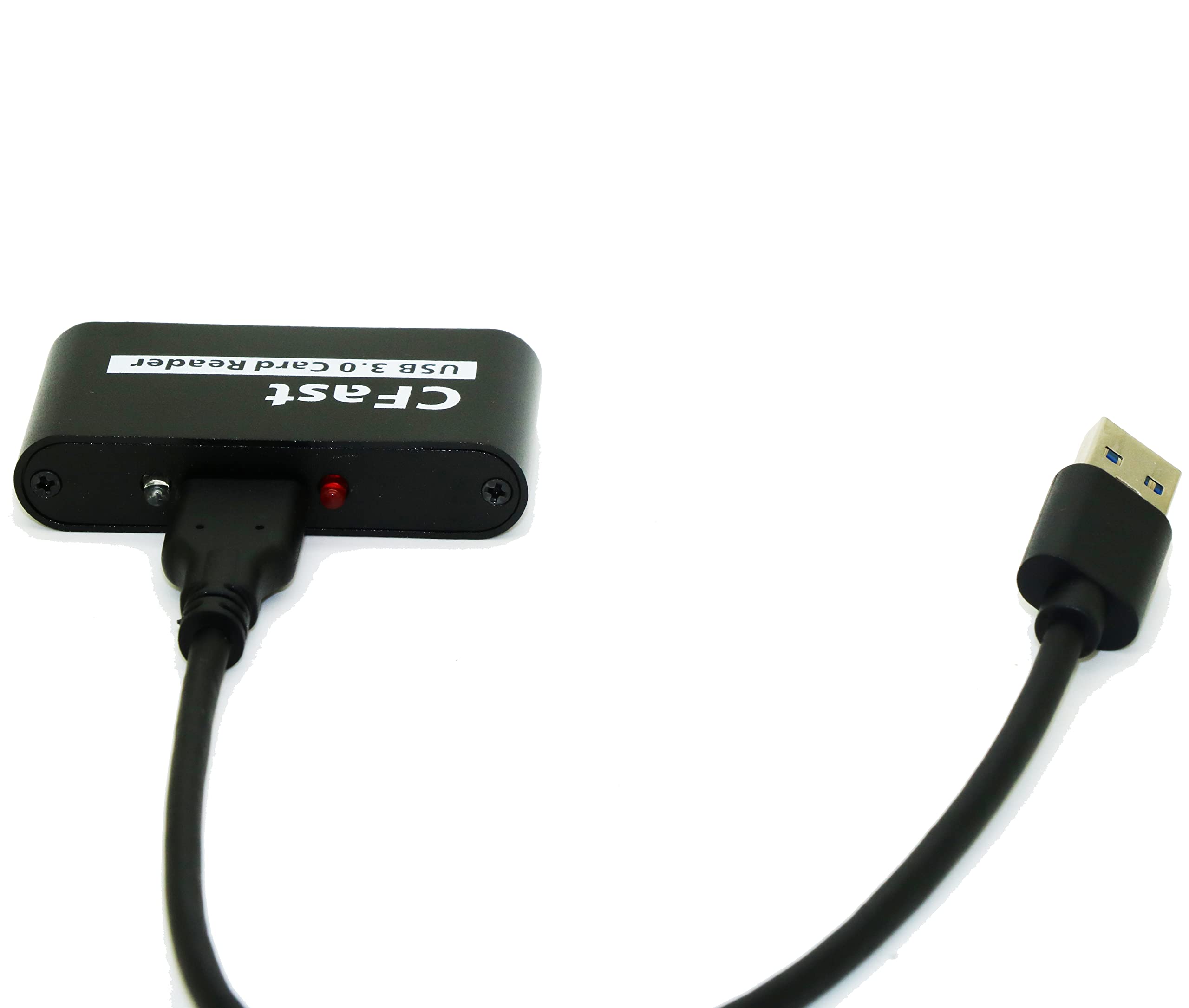 Sintech Lettore Di Schede CFast 2.0 USB 3.0 | Custodia In Alluminio Nero, Plug & Play, 5 Gbps