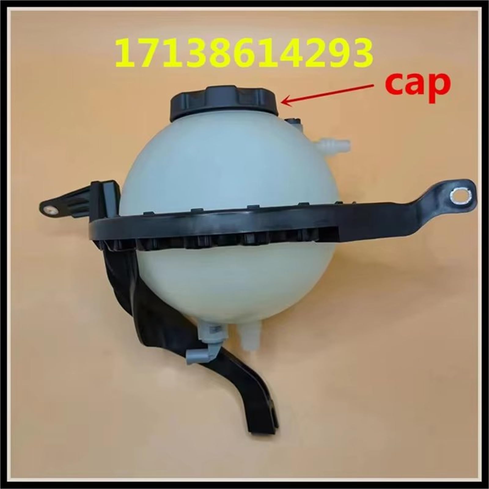 Zbiornik wyrównawczy płynu chłodzącego do BMW F10 528i xDrive (2012-2016) z czujnikiem i uchwytem (numer części: 17138614293, 17137649733, 17137619189, 17117639021)