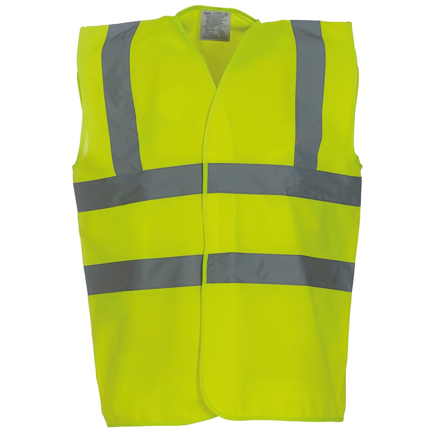 Yoko Hi Vis 2 Band And Braces Waistcoat (hvw100) 2xl Yellow