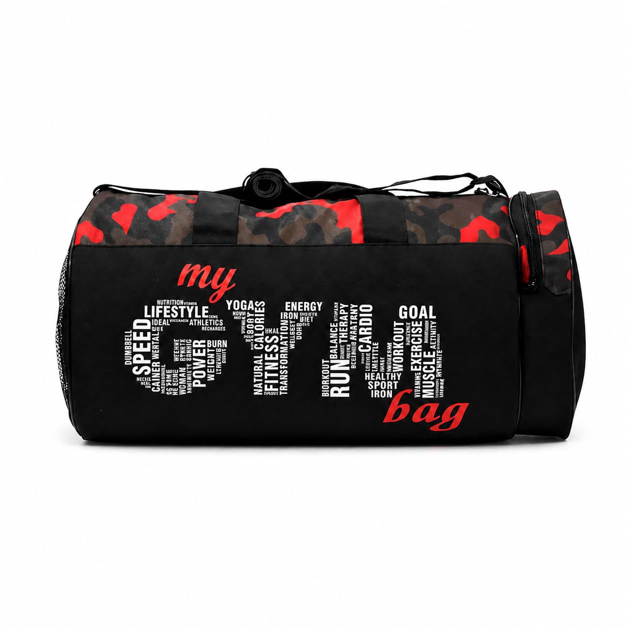 Gym Bag for Man 20 litres Sports Duffle Bags Water Resistance Duffle Gym Bags for Men Multipurpose Travel Bag for Women Duffel (Red-Black)-image-0