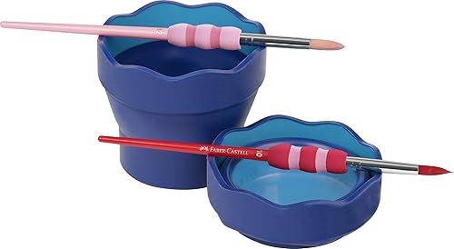 Miniatura 5 de Faber Castell - Vaso de plástico Click and Go, color azul