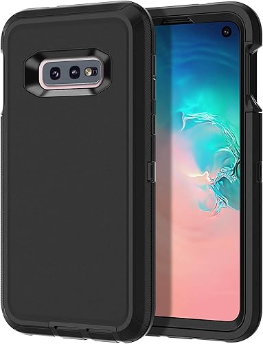 I-HONVA Funda para Galaxy S10E a prueba de golpes, a prueba de polvo y caídas, 3 capas, protección de cuerpo completo sin protector de pantalla,