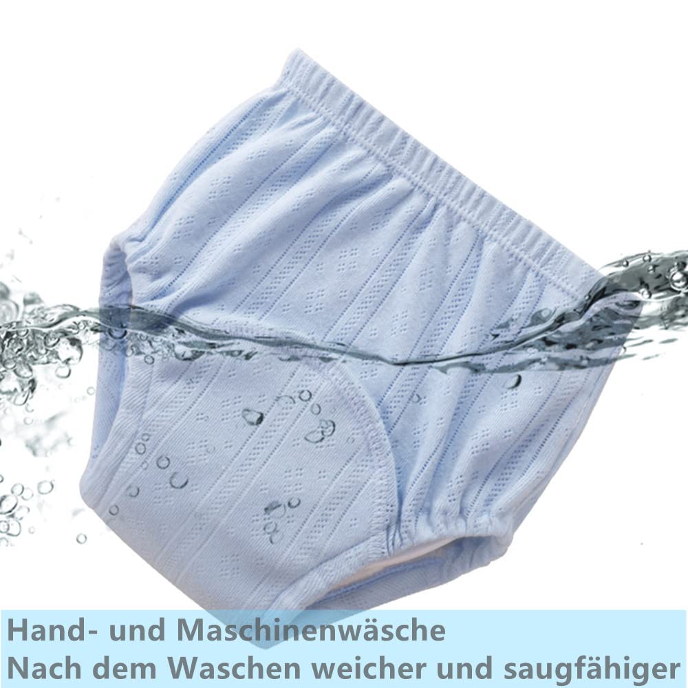 3er Pack Baby Töpfchen Trainingshose Atmungsaktives Masche Windelhosen Kleinkind Baby Töpfchentraining Unterhosen Unterwäsche