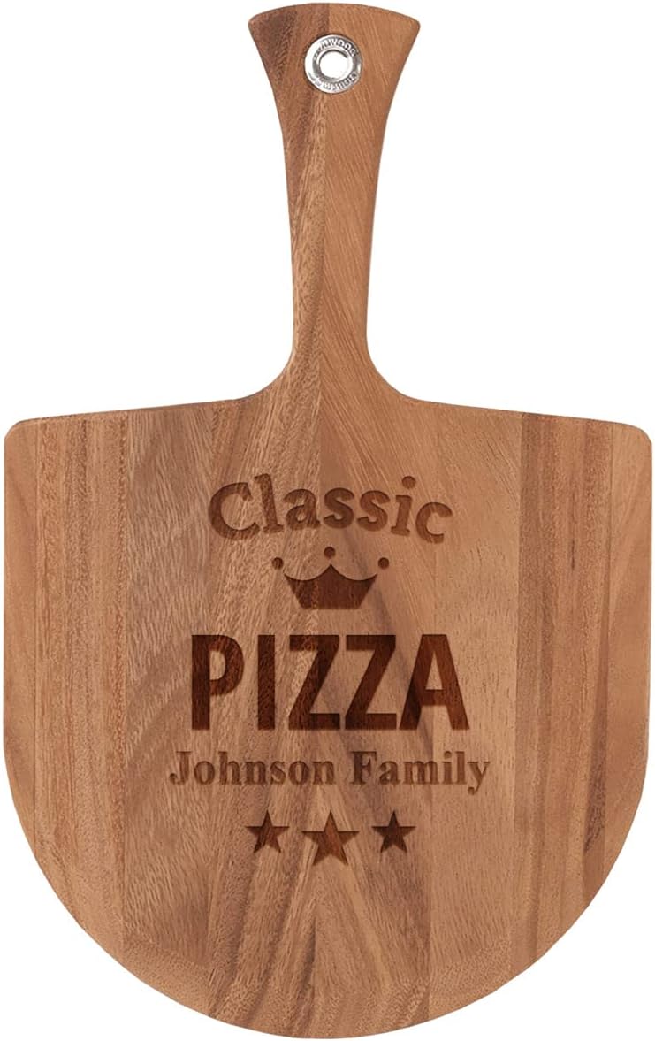 Personalized Classic Acacia Wood Pizza Paddle