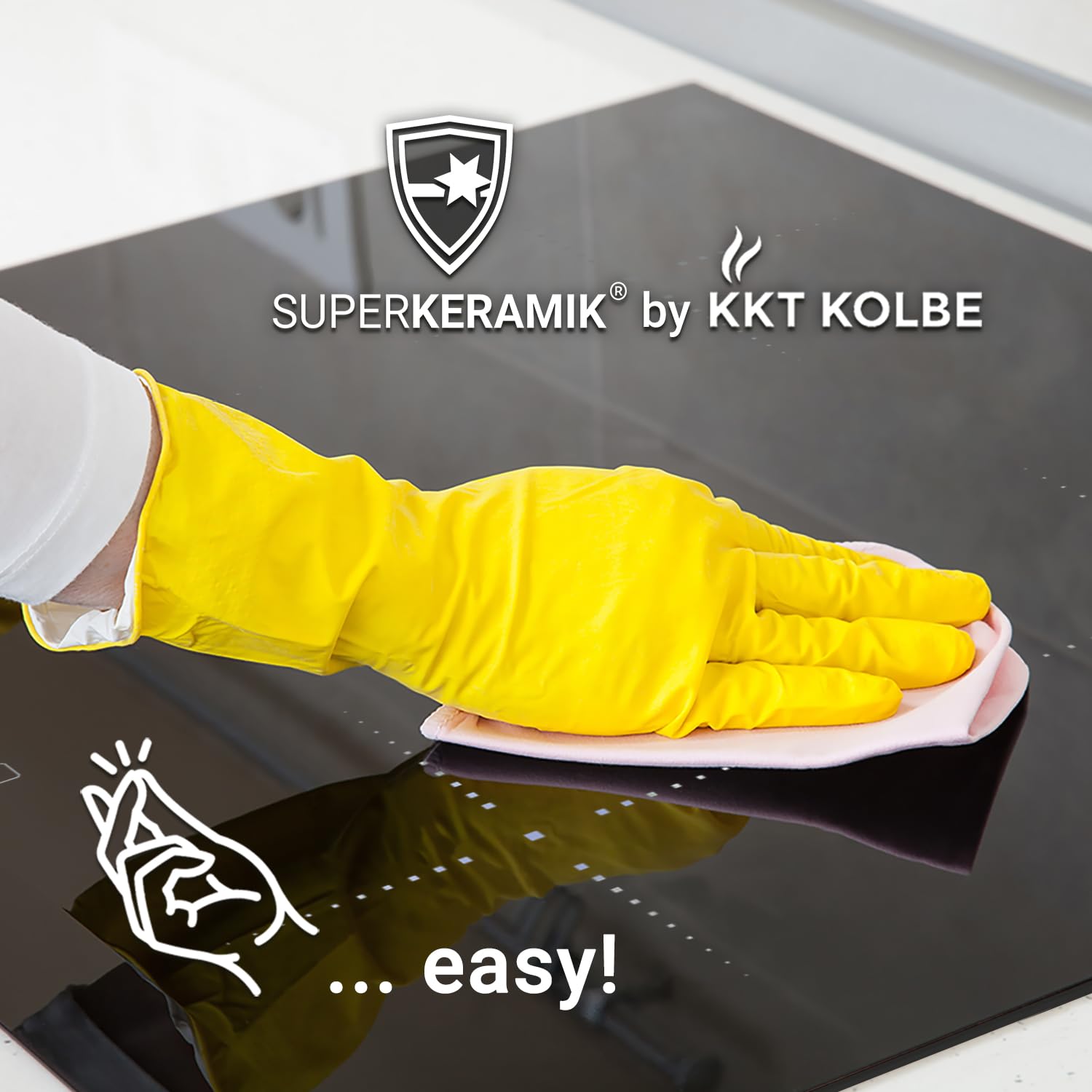 KKT KOLBE Autarkes Herdset 60cm Einbaubackofen BO8005FB 59cm Induktionskochfeld IH85900RL Grill Heißluft Automatik-Timer