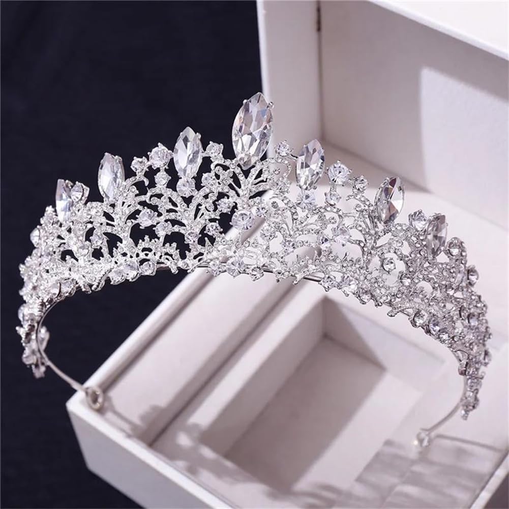 LNNSHX Frauen Strass Tiaras und Kronen Prom Diadem Braut Kopfschmuck Braut Hochzeit Krone Haarschmuck
