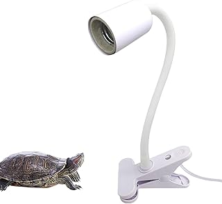 calor réptil - calor ponto aquecimento UVA - aquecimento réptil UVA, aquecimento réptil tartaruga com clipe e interruptor regulável para Pochy
