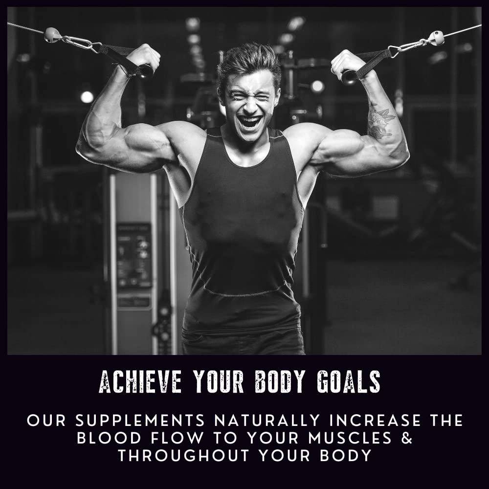 Hombre Male Enhancing Supplement – Add 2 in 60 Days With Our Enlargement Pills for Men Muscle Growth – Increase Size, Strength, Stamina – Endurance, Performance, Energy Booster - 60 Capsules — Amazon image 3