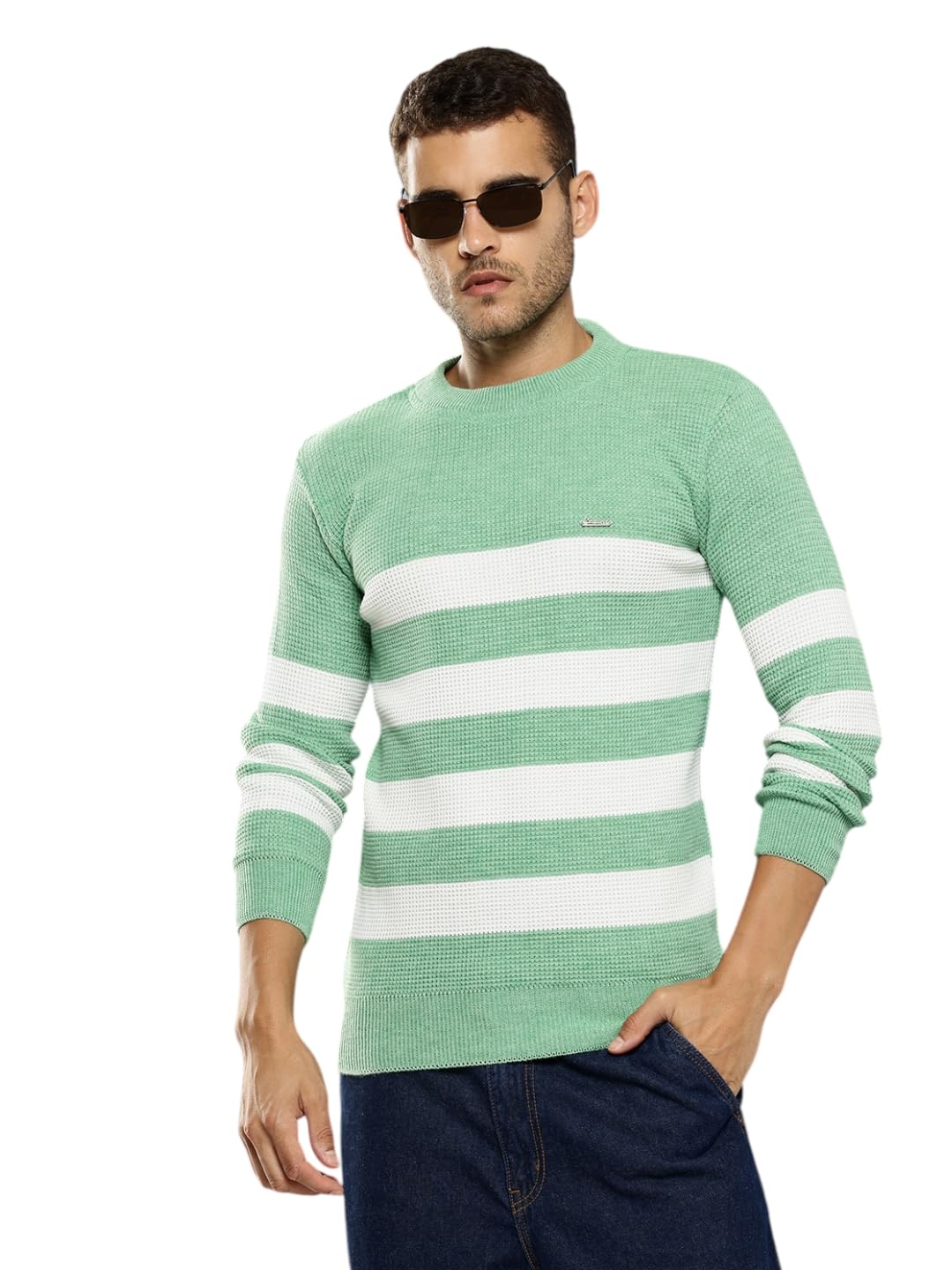 aarika Mens Winter Wear Green Colour Solid Woolen Sweater-(S-L)-(ST-M-MD-11-GREEN-S)-picture-32