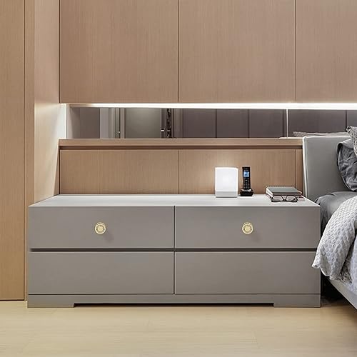 Miniatura 6 de Fecraf Perillas doradas para gabinete, paquete de 4 pomos de cajón, pomos brillantes de cristal para cajón de cocina y baño, pomos de diamantes de