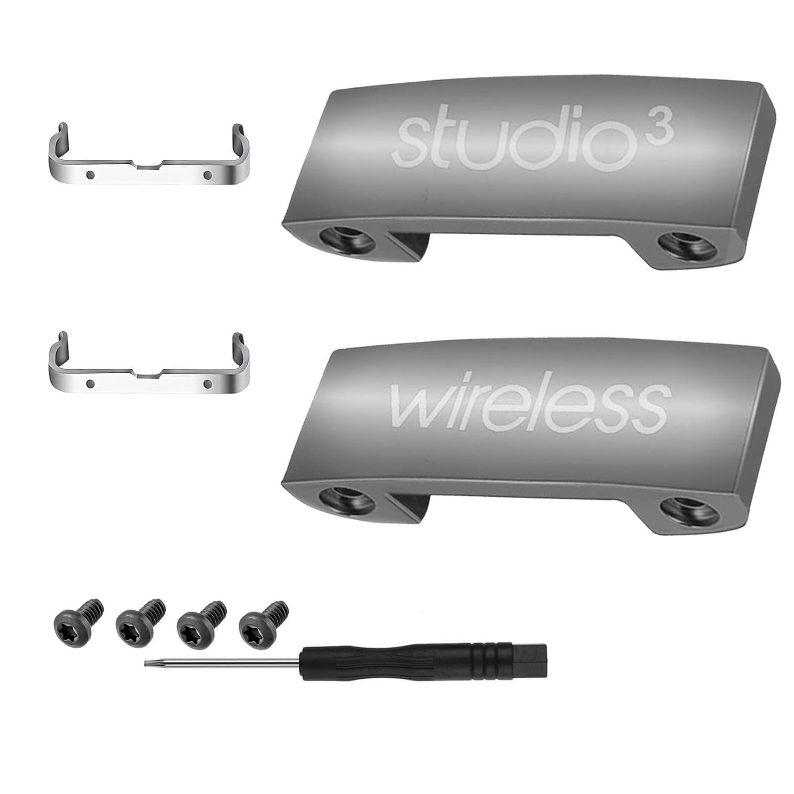 Studio 3 Hinge Replacement Parts Accessories Headband Connector Metal Folding Repair Kit Compatible with Beats Studio3 Wireless (A1914) Headphones. ﻿