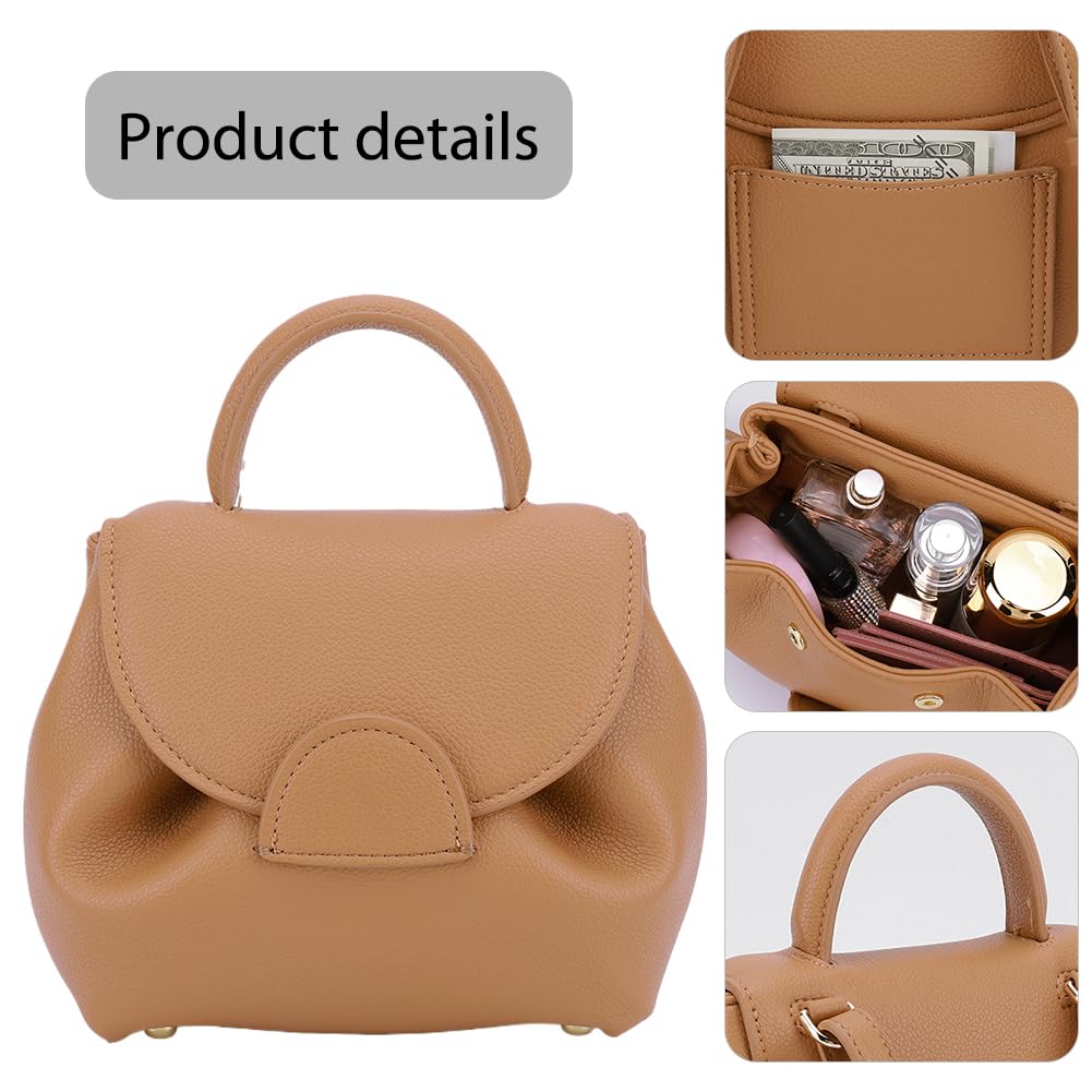 bolsos elegantes para mujer, bolso con asa superior de cuero PU de gran capacidad, bolso sencillo con correa desmontable para viajes al aire libre