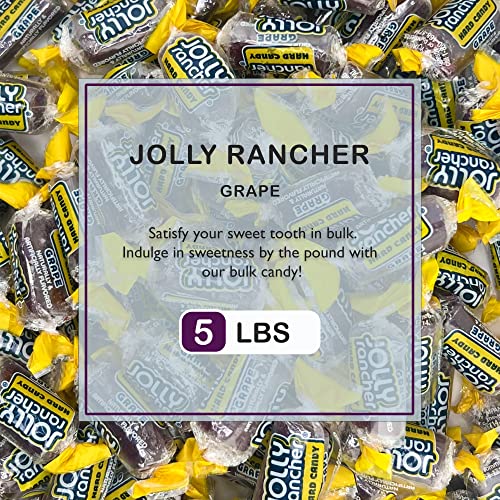 Grape Jolly Ranchers Hard Candy Bulk 5Lb Bag, Jolly Rancher Grape Candy By Snackivore. #TOP1