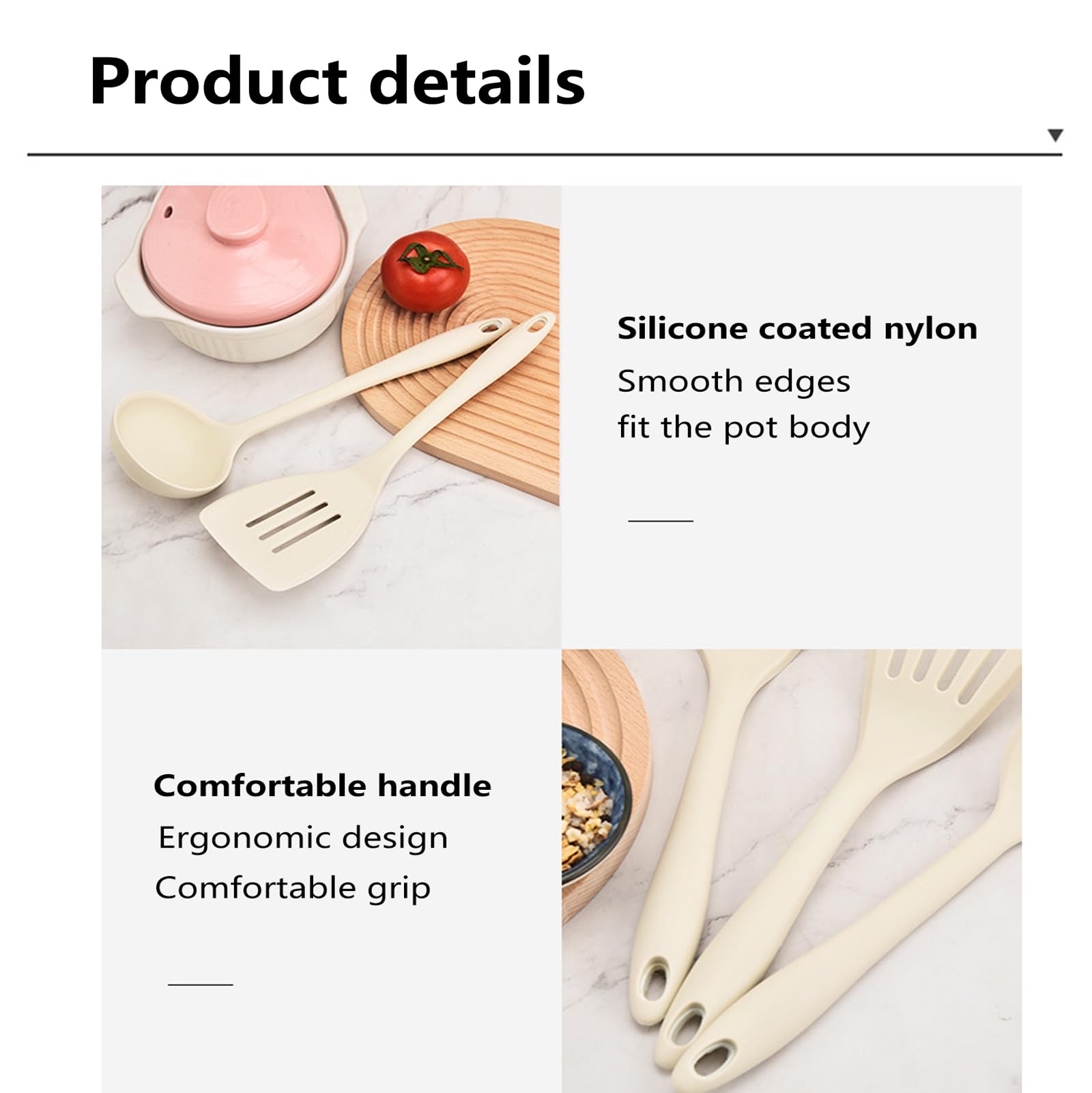 Küchenhelfer Set,Silikon Küchenset Küchenutensilien,Antihaft Hitzebeständiger Kochbesteck Kochutensilien Set Für Kochen, Gesund, Leicht Zu Reinigen 9 Stück