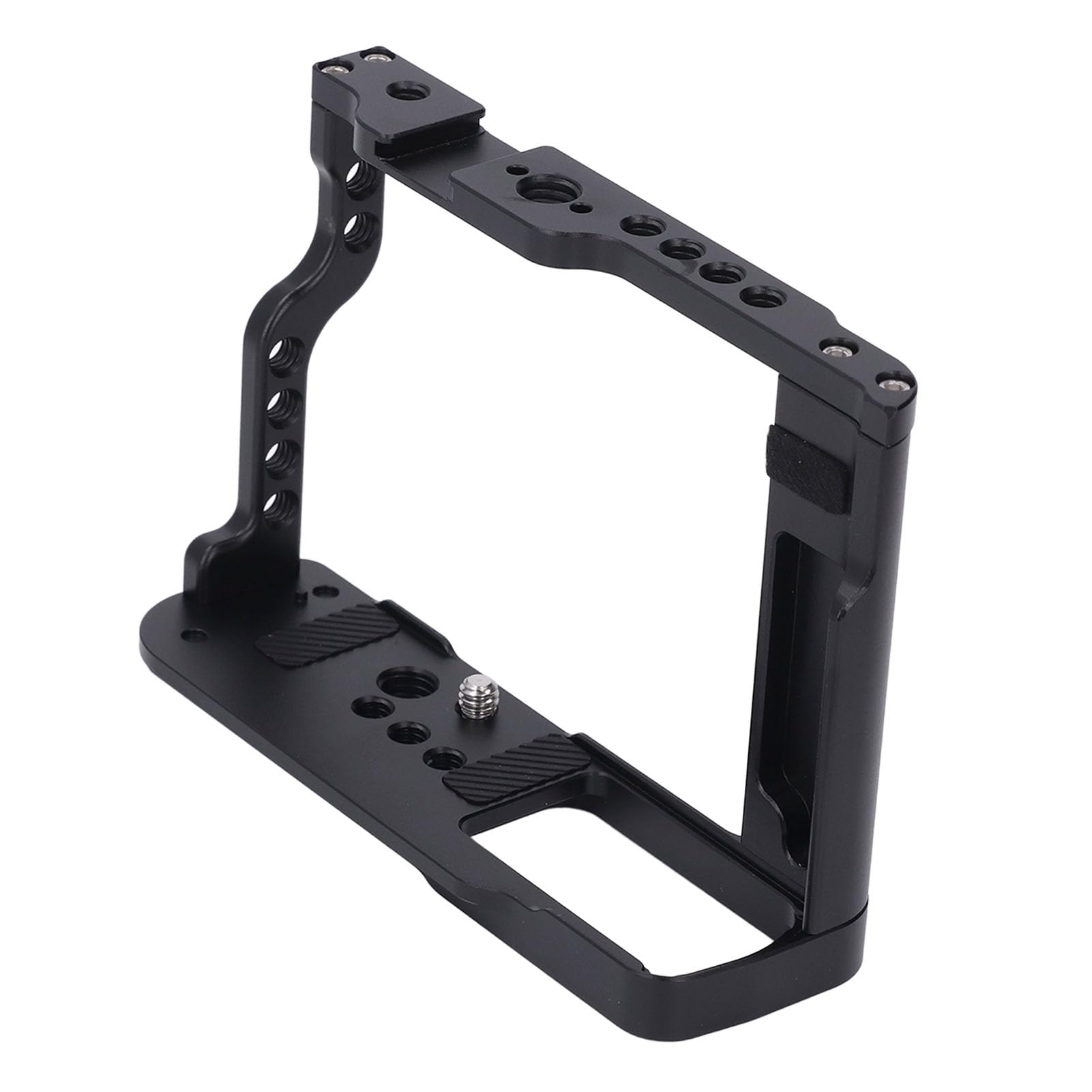 Fockety Jaula de Aleación de Aluminio para Cámara S9, Almohadilla Antideslizante, Orificio Inferior para Tornillo de 1/4 pulg., Fácil Montaje, Soporte para Zapata Fría, Conveniente con