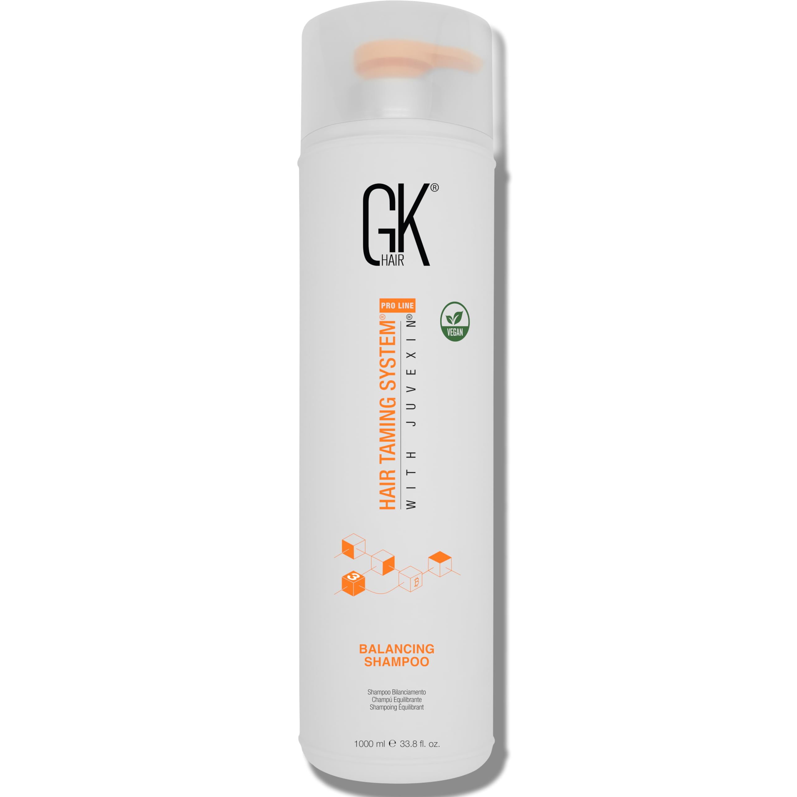 GK HAIR Szampon Balancing 1000ml Do włosów przetłuszczających się i farbowanych Głęboko oczyszcza i przywraca poziom pH Idealny do włosów nadmiernie traktowanych i zestresowanych przez środowisko