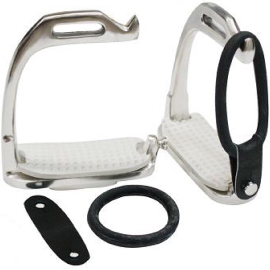 Showman Stainless Steal Adult Breakaway Safety English Padded Stirrup Irons