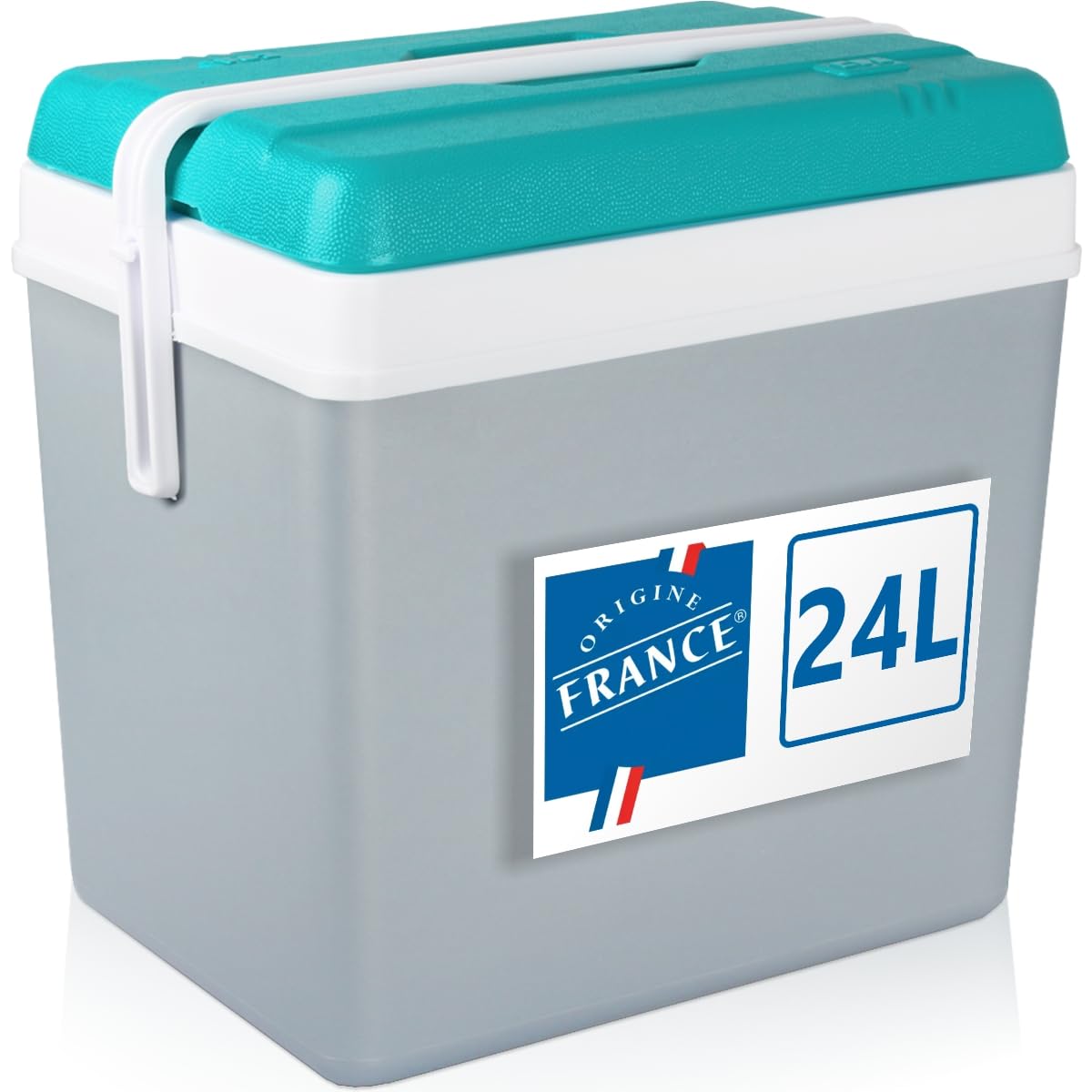 Kühlbox 24L Isolierbox Kühltasche Camping Thermobox Isoliertasche Grau (Kühlbox 24L)