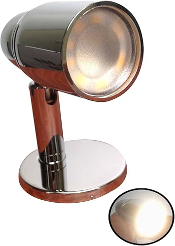 Miniatura 1 de Pactrade Marine Acento LED cromado latón luz de lectura barco marino 2W 52 lúmenes