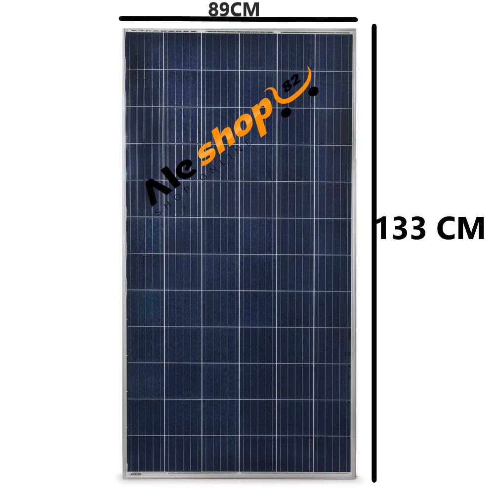 PANNELLO SOLARE FOTOVOLTAICO MONOCRISTALLINO CELLE SILICIO 50W 100W 150W 200W 320 WATT 12V CAMPER BARCA CASA (320WATT)