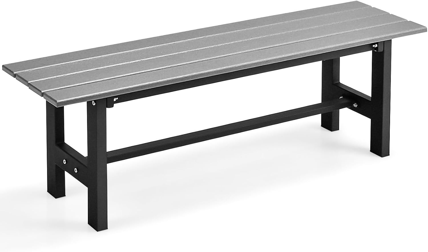 COSTWAY 2Seater Garden Bench, AllWeather HDPE Patio Loveseat Park