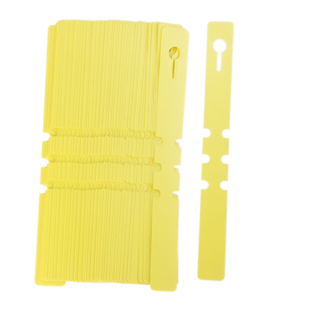 Generic 100pcs PVC Greenhouse Gardening Plant Stake Hanging Collar Tag Label Yellow (B019C53Y7O) Amazon Price History, Amazon Price Tracker