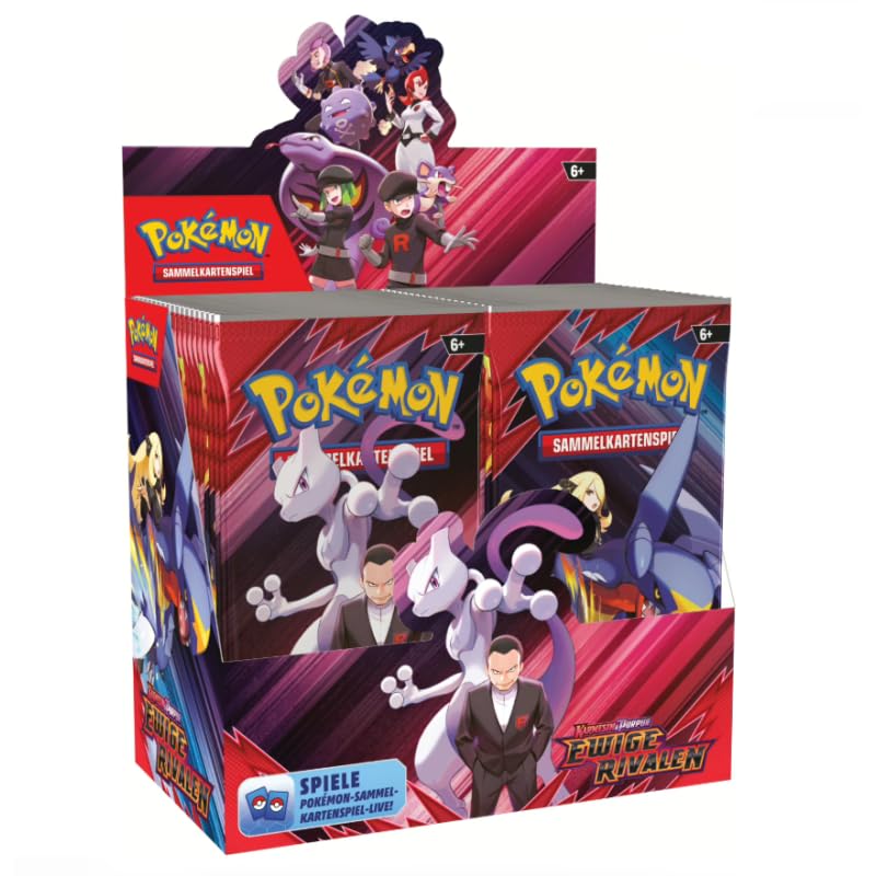 Pokémon Juego de cartas coleccionables – KP10 Carmesino y Púrpura – Rivales Eternos Booster Display 36 Booster Packs