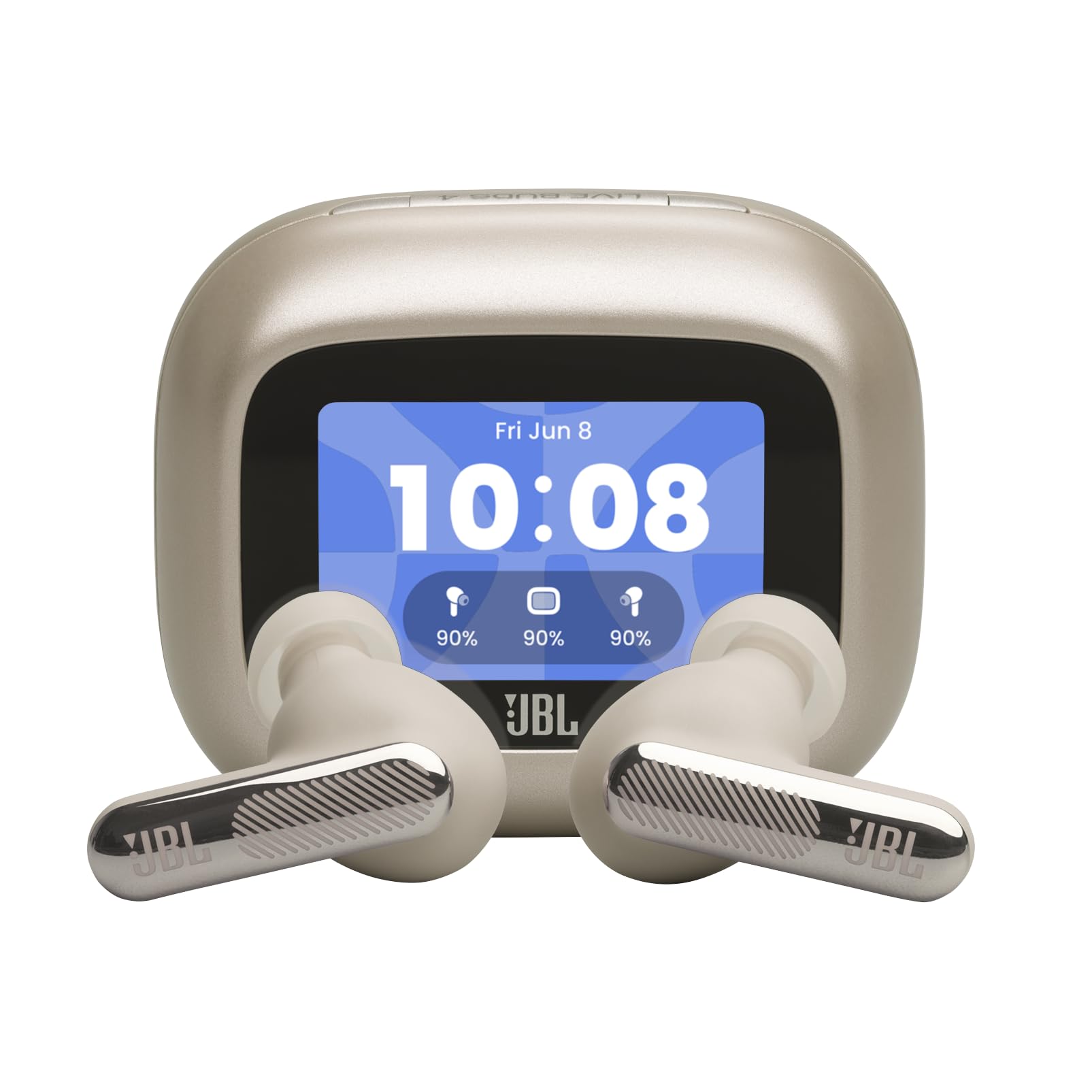 JBL New Live Beam 4 TWS with Smart Charging Case, Hi-Res Audio, True Adaptive Noise Cancelling 2.0, 6-Mic Perfect Calls 2.0, Personi-Fi 3.0, BT 6.0, LE Audio,Auracast, Up to 48H Playtime, Champagne-image-25