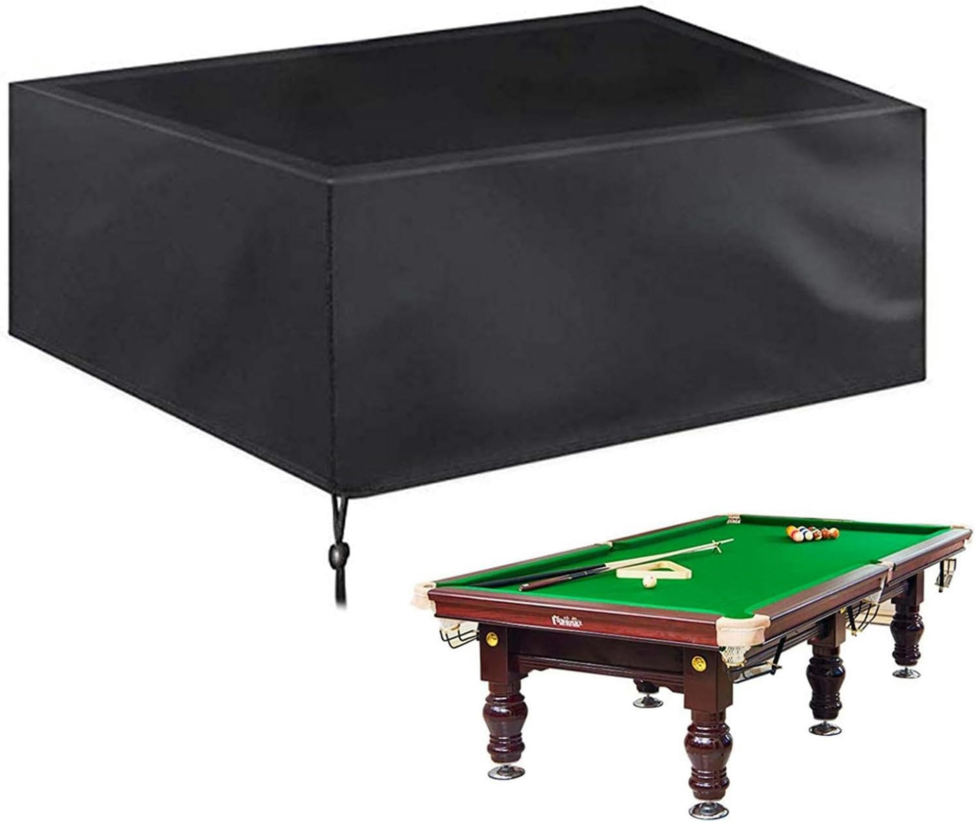 Couverture complète de table de billard contre les taches de boissons et eau