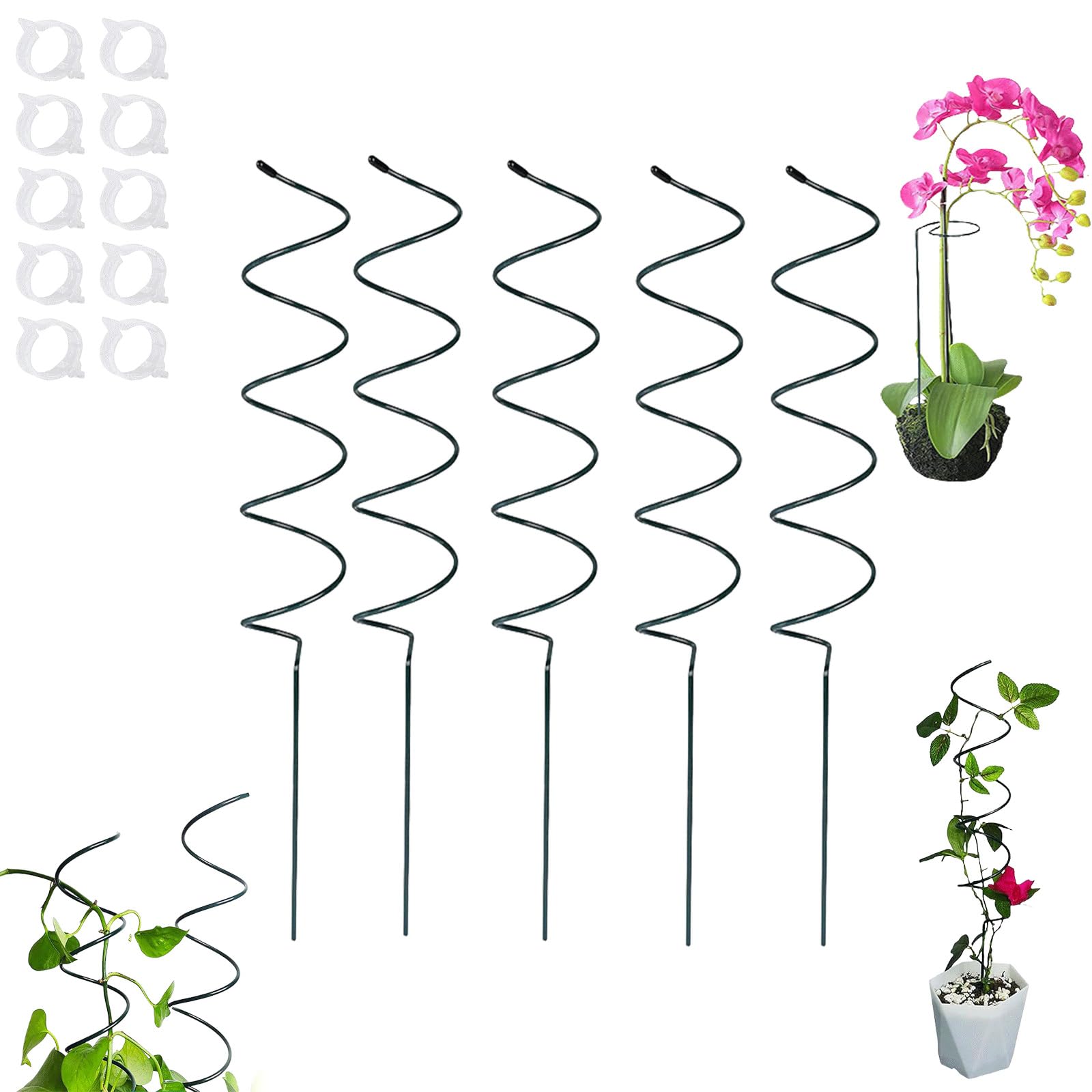 Supporti for piante, palo a spirale for pomodori, palo a spirale for pomodori for giardino, pali a spirale for pomodori, supporti for piante, gabbie a spirale for pomodori, palo for piante rampicanti
