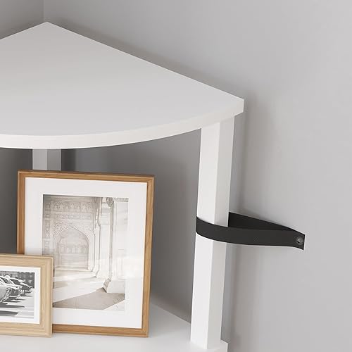 Miniatura 8 de VIMBER Estantería de Esquina, Estantería de Esquina de 5 Niveles, Estante de Escalera de Esquina Industrial, Estante de Exhibición Moderno para Sala